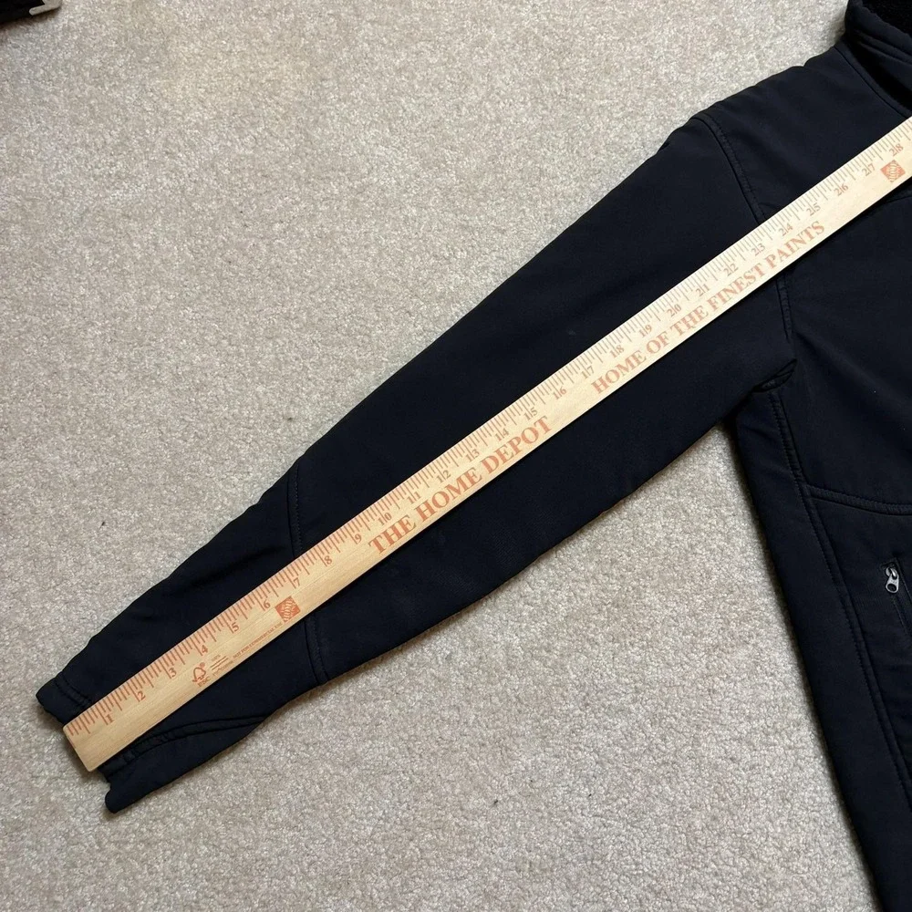 The North Face Summit Series Jacket Mens Small Black Softshell Fleece Lined‎